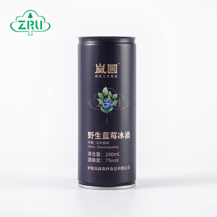240 ml customizable food grade beverage tin cans